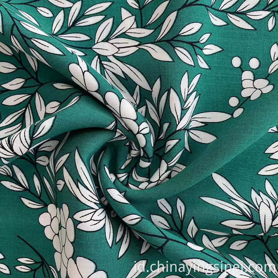SPUN WEEND RAYON CHALLIS Fabric Floral Viscose Material Tropical Dicetak 100% Kain Rayon Viskose Untuk Kemeja Gaun